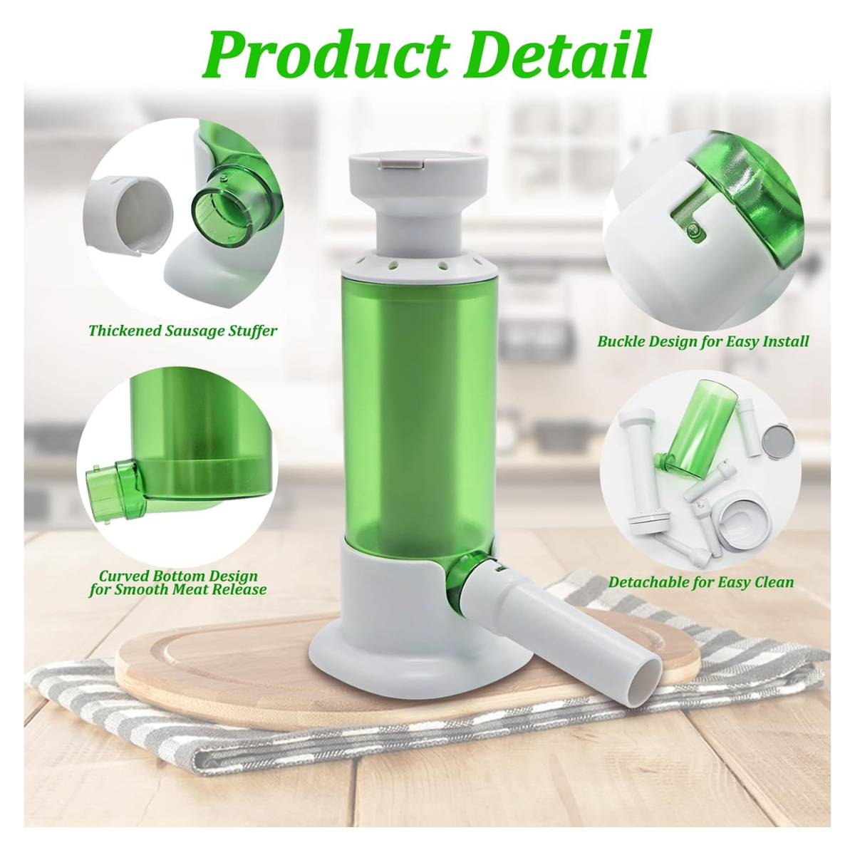 Miniatura 2 de Máquina manual para embutidos